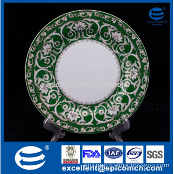10.5"/9"/7.5" round wholesale cheap bulk white porcelain dinner plates for wedding for Russian market